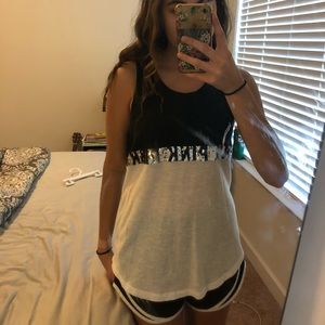 Victoria’s Secret PINK black and white Tank top